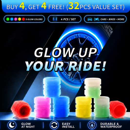 🔥💡Cool Glowing Tire Valve Caps – Instantly Upgrade Your Wheels