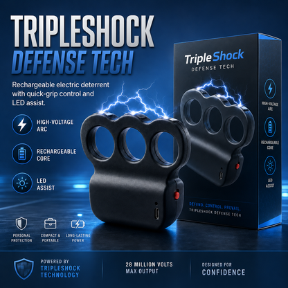 2026 TripleShock Stun Device – Powerful Personal Defense & Deterrent Protection