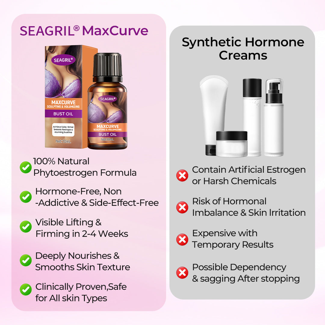 【👑Top Sellers of 2026】SEAGRIL® MaxCurve Sculpting & Volumizing Bust Oil